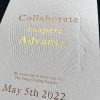 Flat foil with debossing