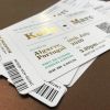 Flat gold foil with die cutting
