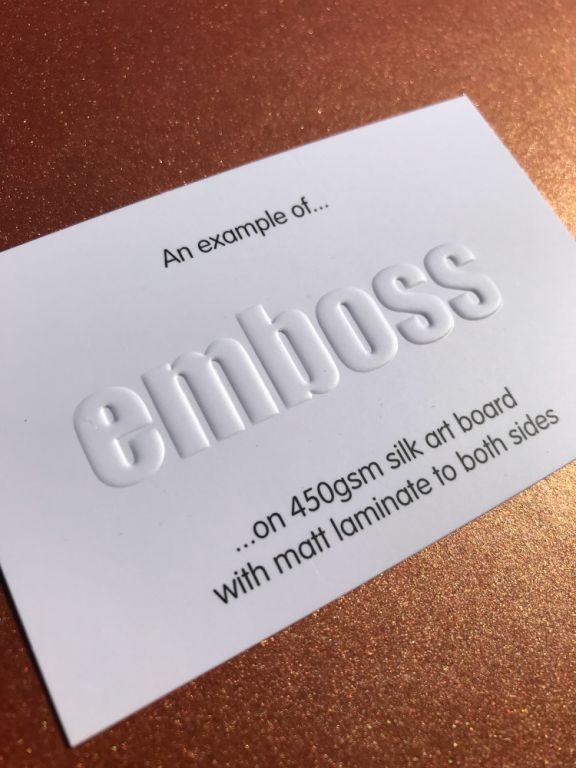 Embossing example