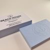 Duplex debossed cards