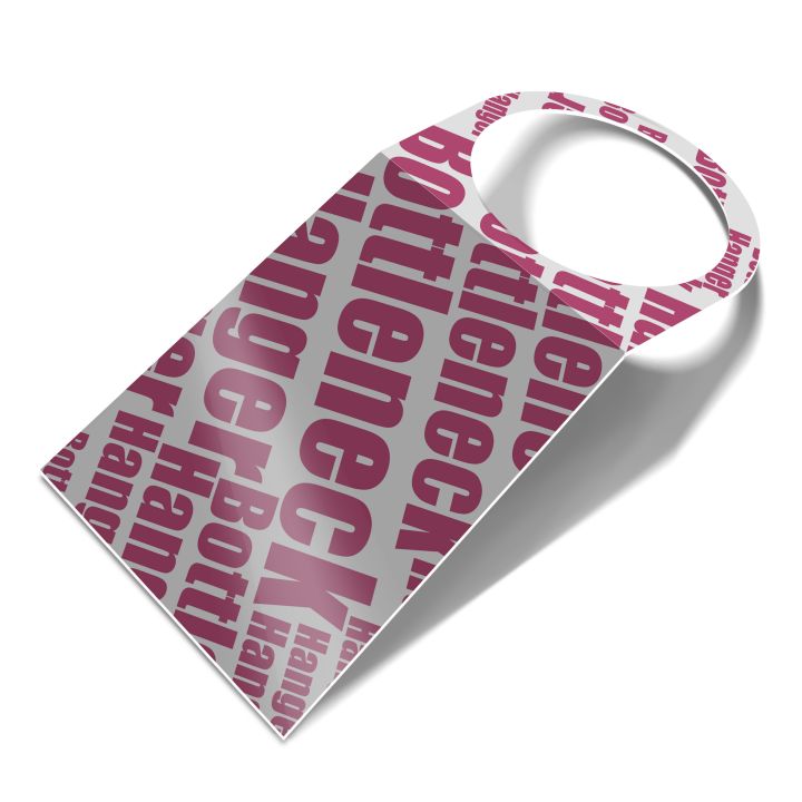 Bottle Neck Hangers - 350gsm silk