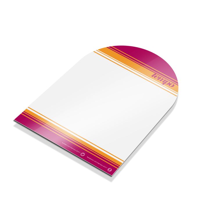 A5 Letterheads with Die-cutting (120gsm) Double Sided Print