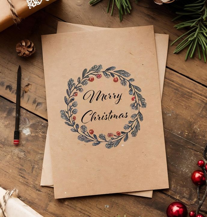 Greetings Cards - Kraft Uncoated