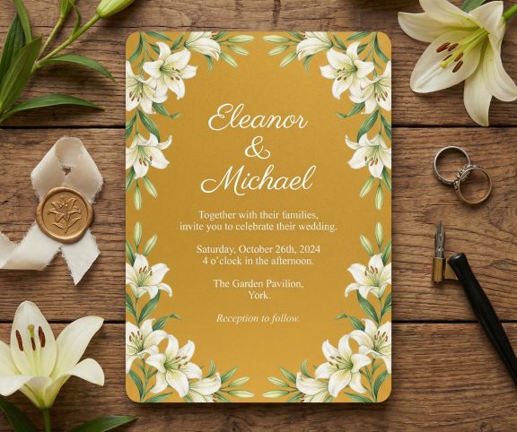 Invitations - Pearlescent - White Ink available!