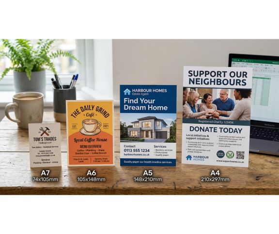 Flyers - Silk (170gsm) Sizes A7 - A4