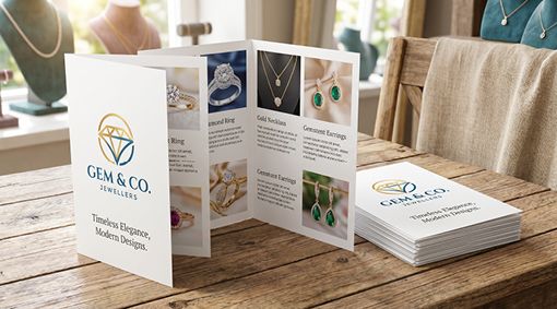Folded Leaflets - Silk (350gsm)