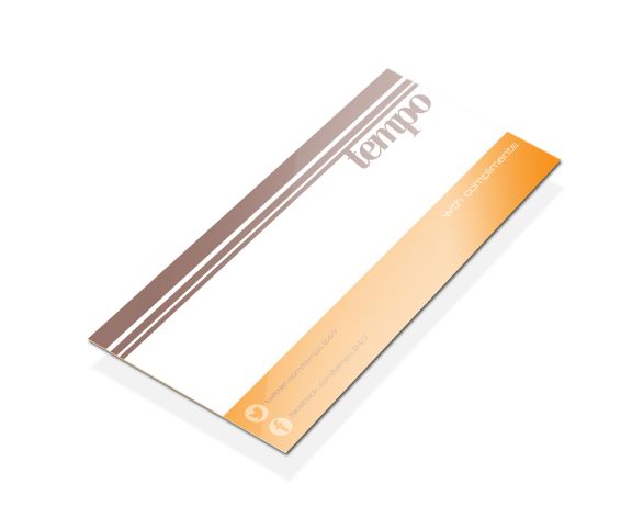 DL Compliment Slips - Incl. foiling & embossing